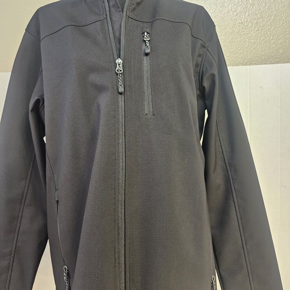 Swiss+Tech Men Softshell Jacket Coat Full Zip Bla… - image 3